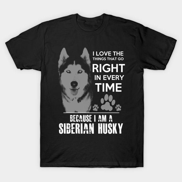 Siberian Husky T-Shirt by Dojaja